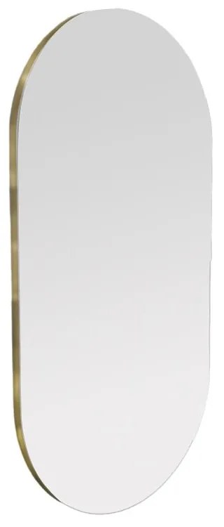 Dekoratívne nástenné zrkadlo Riors 85x45 cm zlaté