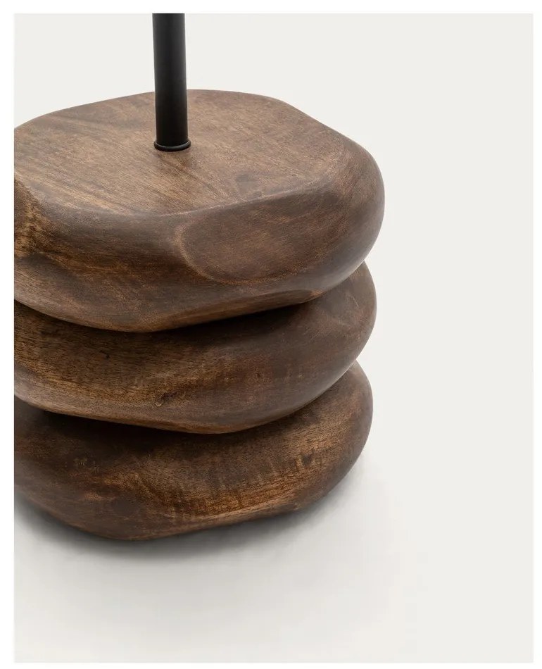 Stolová lampa v tmavoprírodnej farbe z masívu akácie (výška 147 cm) Kor – Kave Home