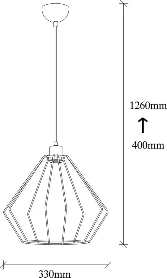 Čierne kovové závesné svietidlo Opviq lights Aristea