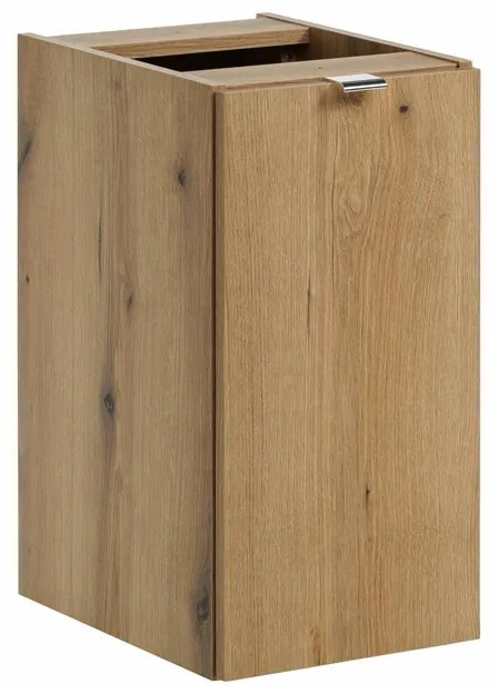 Závesná skrinka pod umývadlo Nova Oak 90 cm čierna/dub coast evoke