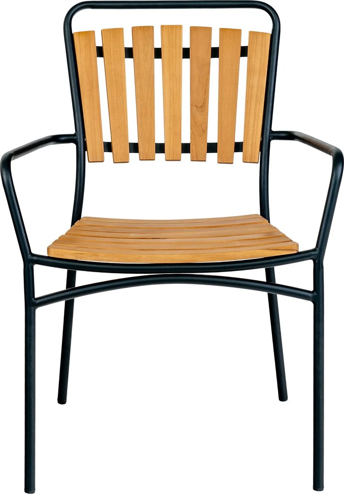 Záhradná stolička Canvoria 4 (prírodná + čierna). Akcia -9%. Vlastná spoľahlivá doprava až k Vám domov. 1146707