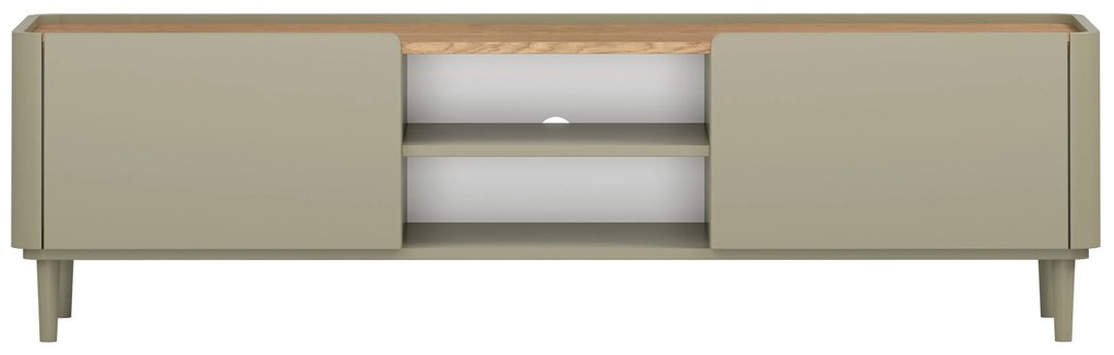 TV stolík Elivo 170 cm na nožičkách - eukalyptus / dub baltic dune