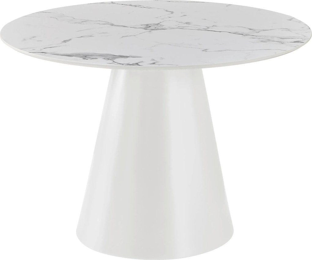 XXXLutz JEDÁLENSKÝ STÔL, biela, 120/120/75 cm P & B - Stoly - 000572043803