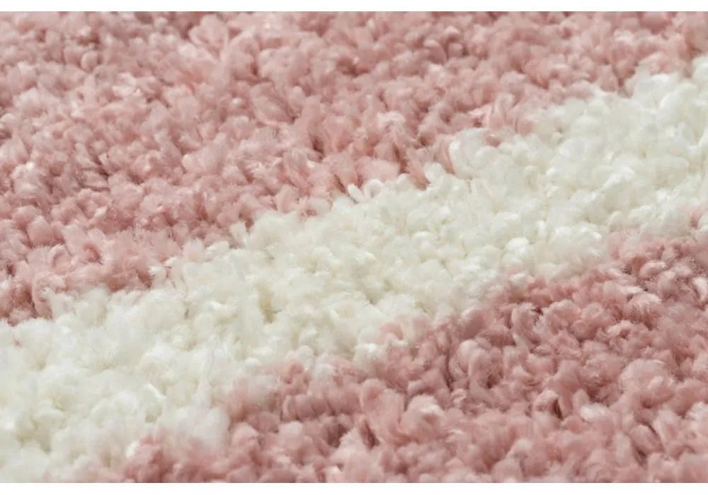 Kusový koberec Shaggy Ariso ružový 140x190cm