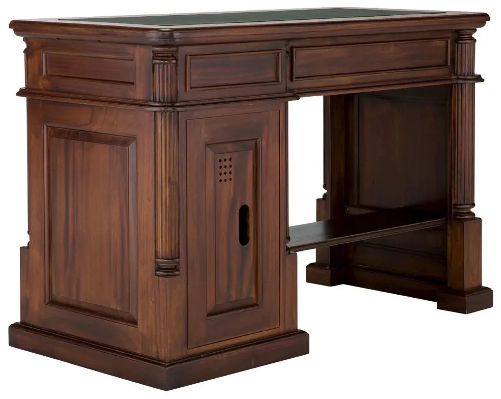 furniture-nabytek.cz - Masívny písací stôl Cambridge z mahagónu, lakovaný, hnedý – 120×60×80 cm
