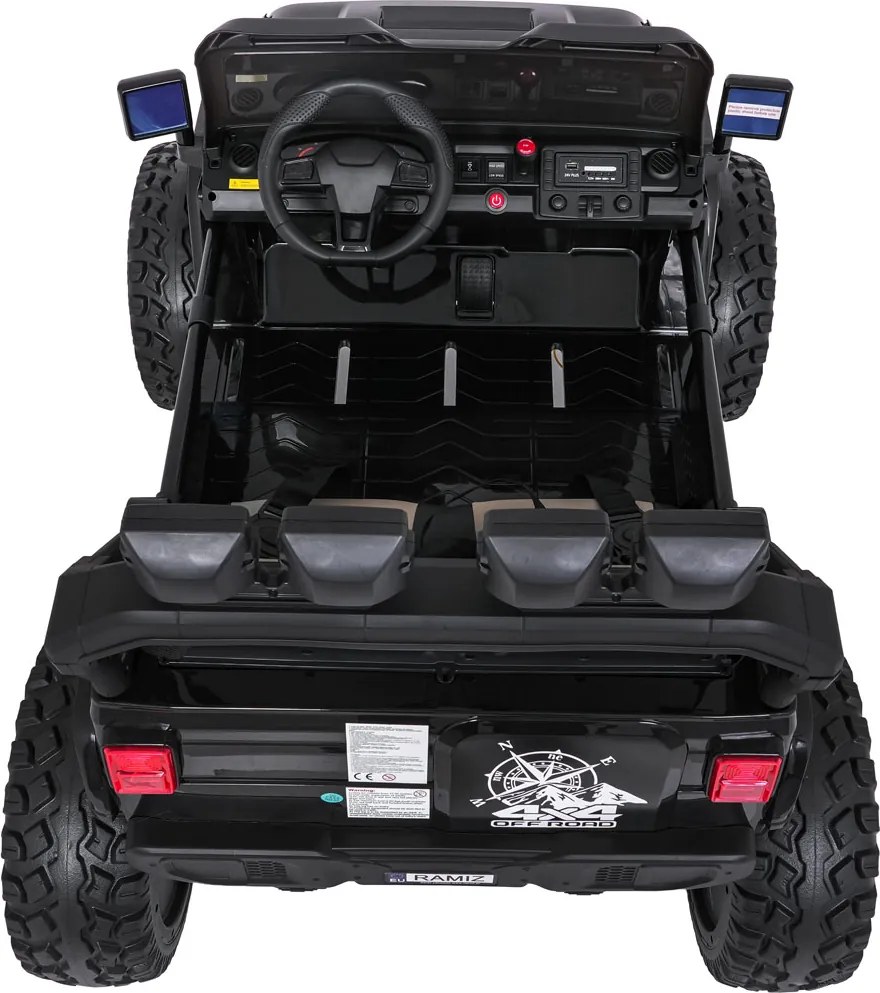 Ramiz Extrémne športové vozidlo 4x4 s variabilnou veľkosťou čierne