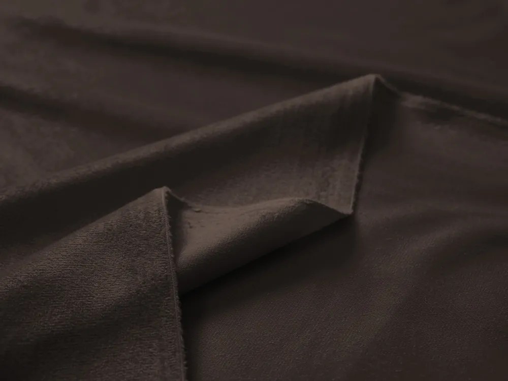 Biante Zamatový záves Velvet Prémium SVP-016 Tmavo hnedý - šírka 135 cm 135x150 cm