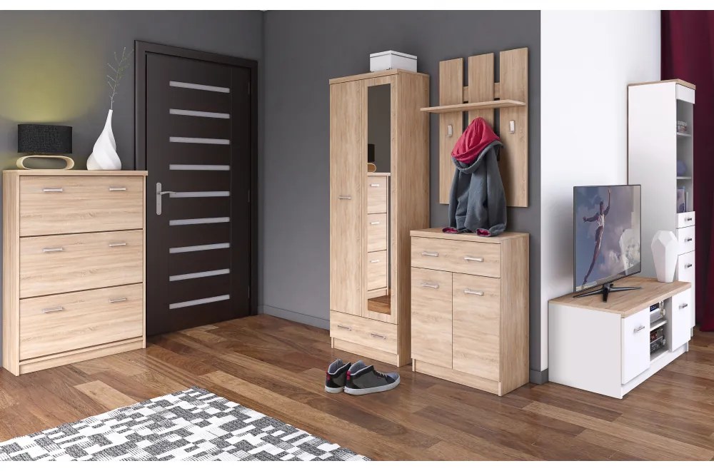 Skrinka TOPTY 1D4S typ 19, dub Sonoma