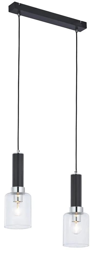 Jupiter 1868 - TU2 - Luster na lanku TULUZA 2xE27/60W/230V strieborná