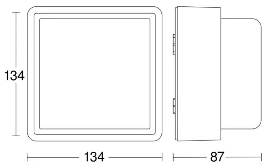 Steinel 078645- LED Nástenné svietidlo so senzorom L 845 SC 9W/230V IP44 antracit