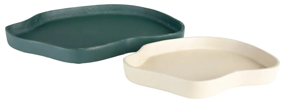 Kovové dekoračné tácky v súprave 2 ks 35x23 cm Revolt – Zuiver