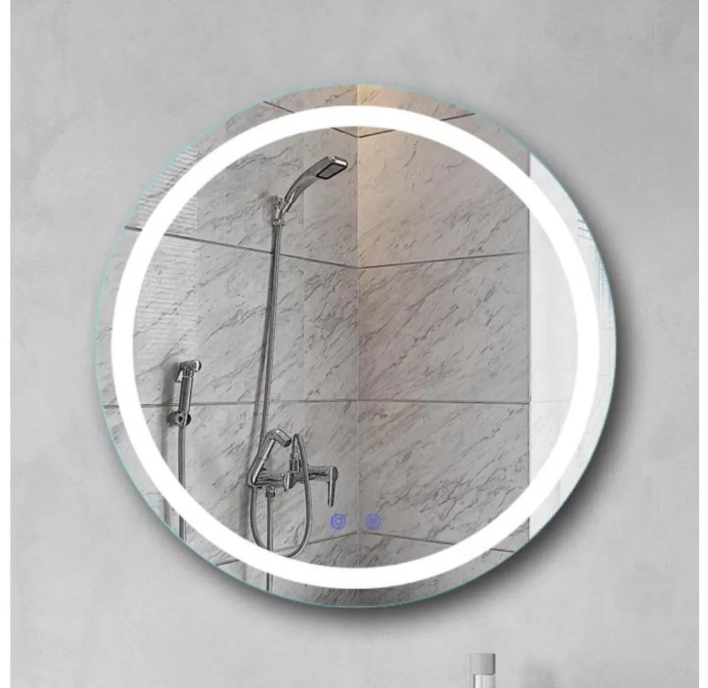 Brilagi-LED stmievateľné kúpeľňové vyhrievané zrkadlo s podsvietením AVA PRO LED/18W/230V pr. 60 cm IP44