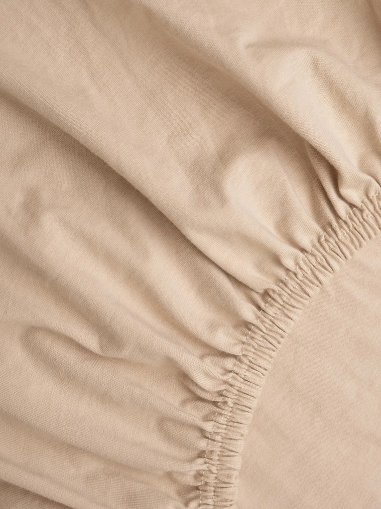 Jersey plachta s elastanom Deluxe 220 × 200 cm – béžová
