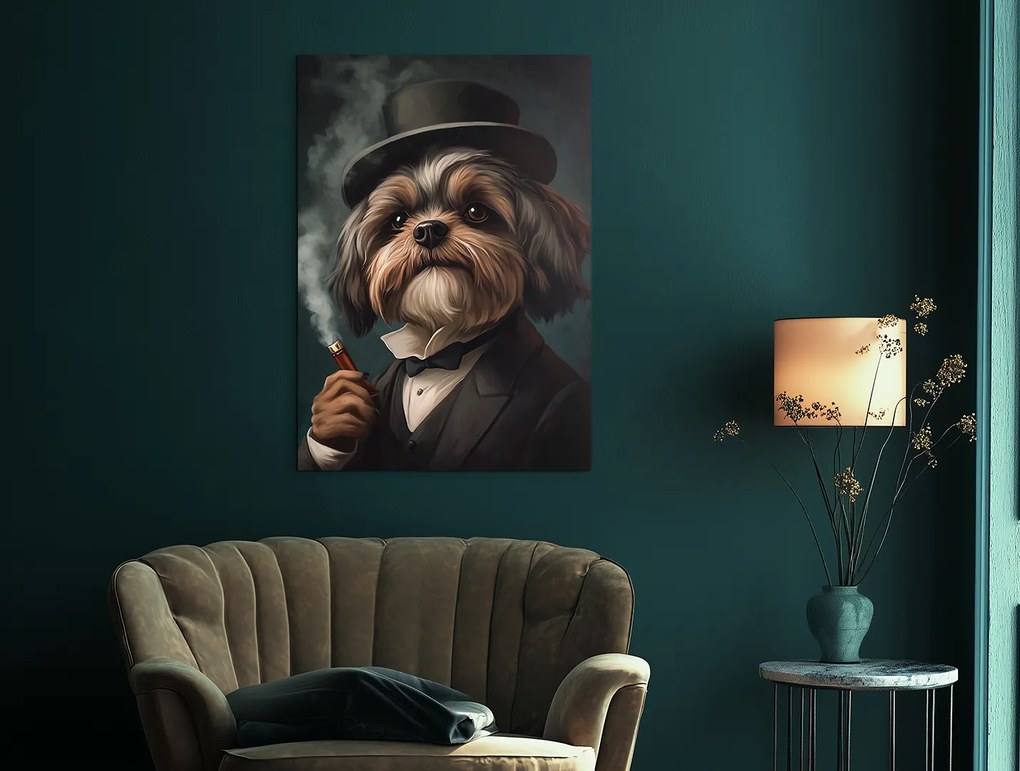 drevko | Obraz Pán Shih Tzu v klobúku