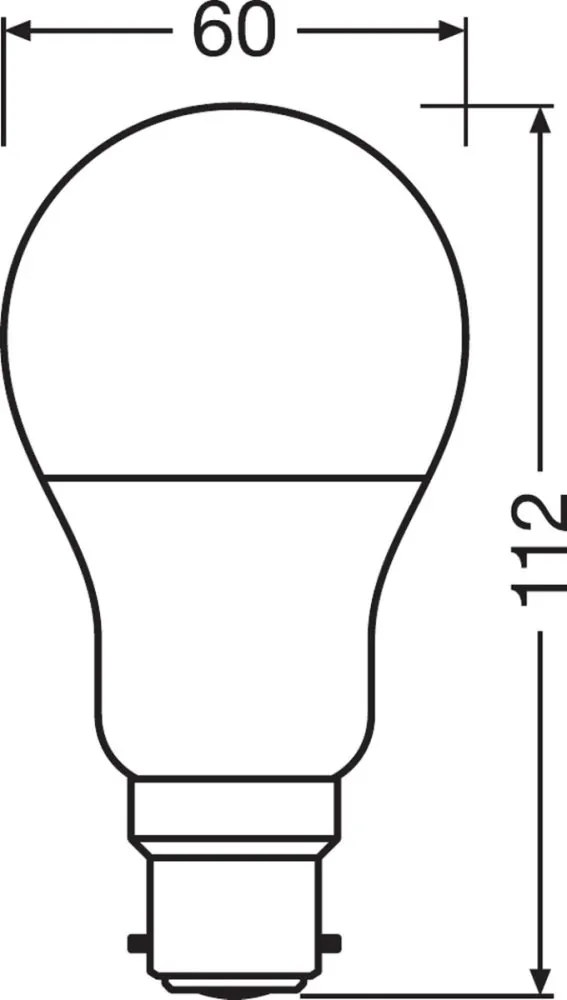 3PAK LED žiarovka B22d A60 8,5W = 60W 806lm 2700K Warm 360° OSRAM