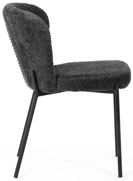 Autronic BONTEC Jedálenská stolička, sivá, látka bouclé, CT-W1077 GREY2 Farba: Šedá