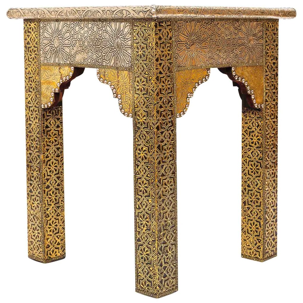 Marocký mosadzný stolík Marrakesh