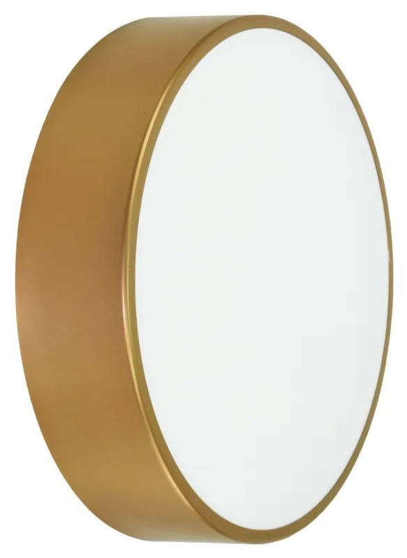 TEMAR Prisadené stropné kúpeľňové osvetlenie CLEO, 2xE27, 40W, 30cm, okrúhle, zlaté, IP54