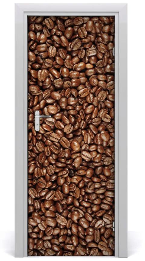Fototapeta na dvere samolepiace zrnká kávy 95x205 cm