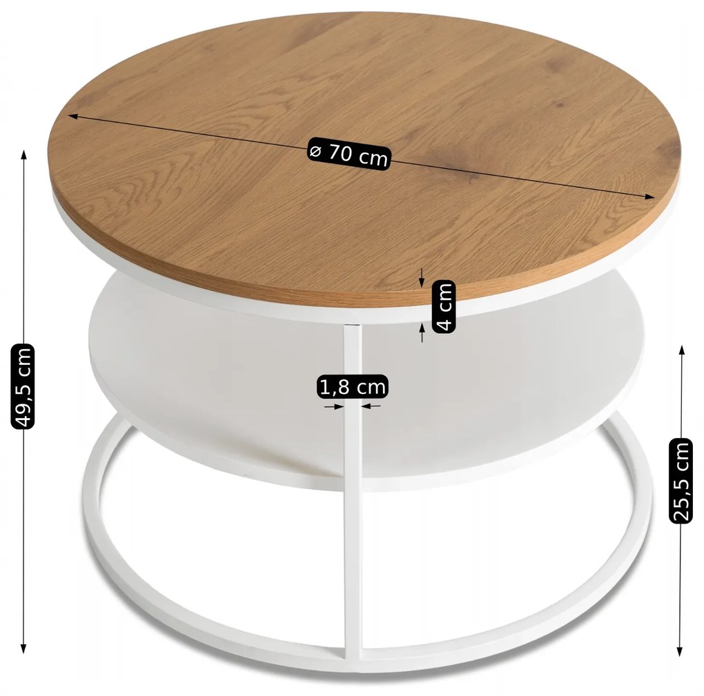 PROXIMA.store - Nadčasový okrúhly konferenčný stolík BEST FARBA: čierna