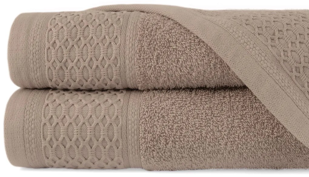 BAVLNENÝ UTERÁK SOLANO 70X140 CM BÉŽOVÁ