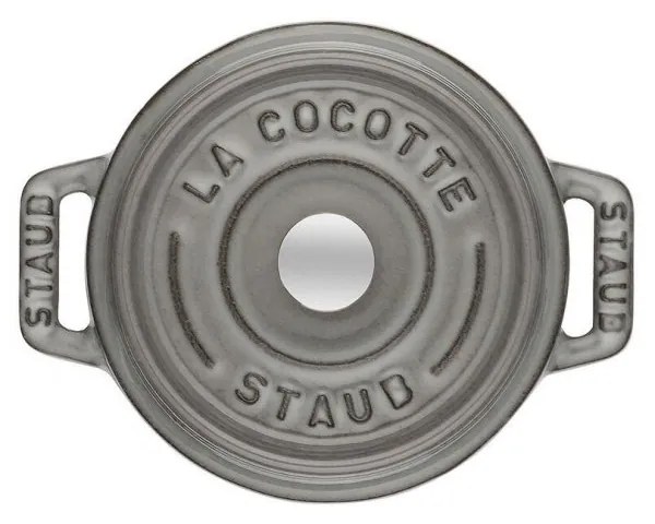 Staub Cocotte Mini hrniec okrúhly 10 cm/0,25 l sivý, 1101018