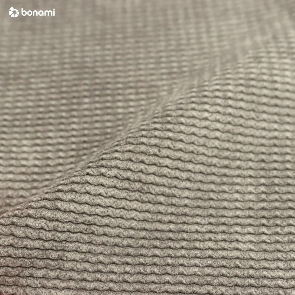 Sivá menčestrová rozkladacia/s úložným priestorom pohovka 215 cm Bjork – Bonami Selection