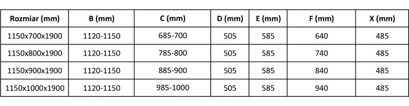 Mexen Apia, sprchový kút s posuvnými dverami 115 (dvere) x 80 (stena) cm, 6mm číre sklo, zlatý profil, 840-115-080-50-00