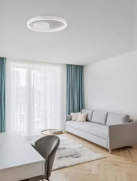LED stmievateľné biele dizajnové stropné svietidlo Hedra 40
