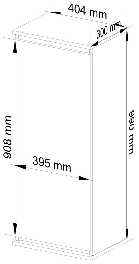 Závesná skrinka Wren II (wenge + biela). Vlastná spoľahlivá doprava až k Vám domov. 1069966