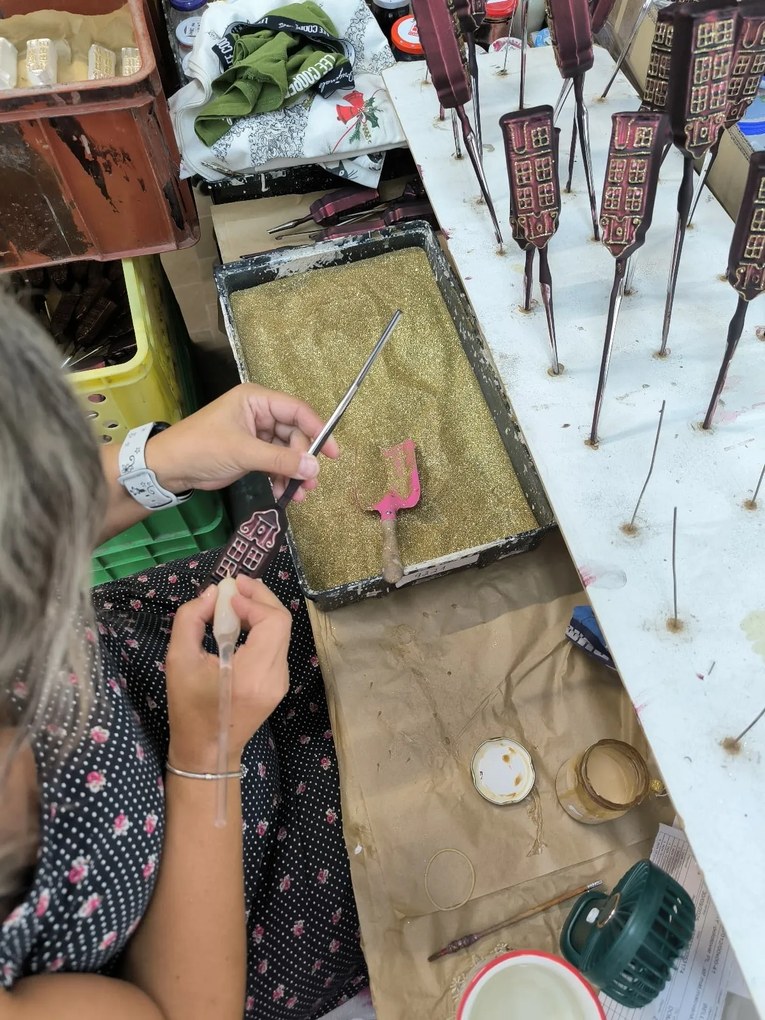 Bella Rose Sklenená vianočná ozdoba Guľa Ružová Lesk 3