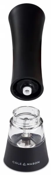 Cole&Mason - Elektrický mlynček na korenie BURFORD 4xAAA 18 cm čierna