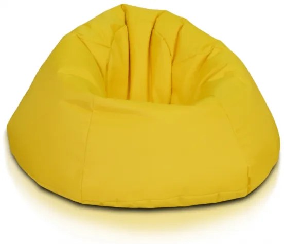 INTERMEDIC SK - Sedací vak MAXI 140x70 cm z polyesteru | rodinný vak, veľké kreslo, 570 l Farba: NC04 - Žltá slnko (Polyester)