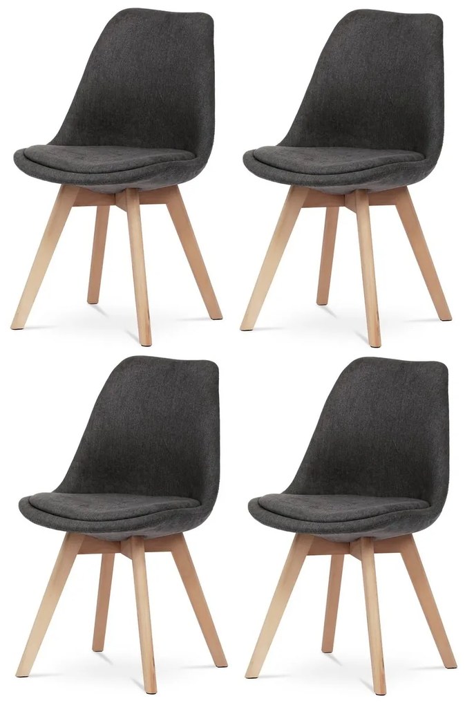Súprava jedálenských stoličiek CT-751 GREY2, 4 ks