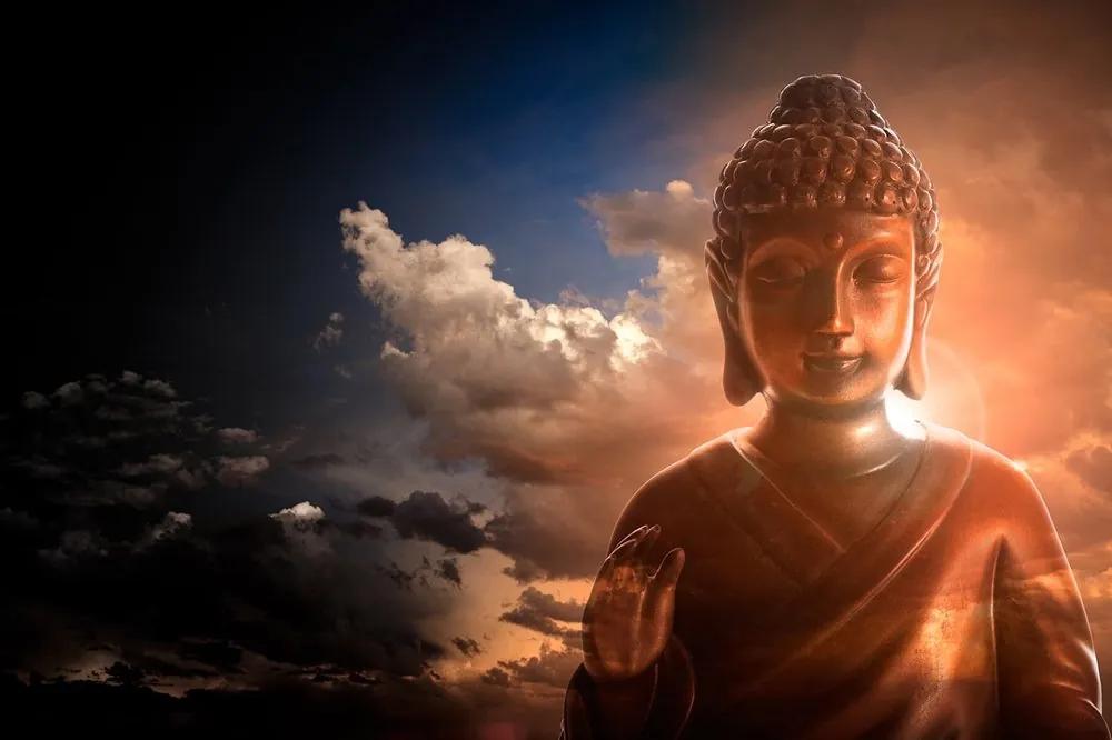 Tapeta Budha medzi oblakmi - 150x100
