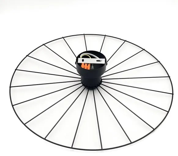 Nástenné svietidlo MONTANA 1xE27/15W/230V pr. 45 cm čierna