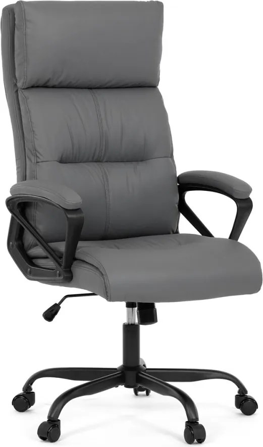 Kancelárske kreslo PEDRO — ekokoža, sivá