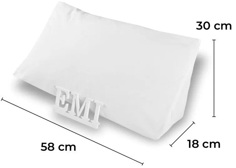 Anatomický vankúš Antireflux EMI, Vankúš 58x30x18 cm