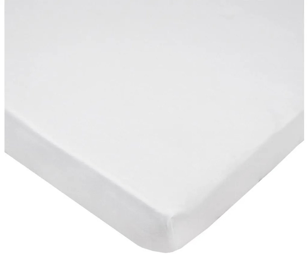 EKO - Nepremokavé prestieradlo s gumičkou JERSEY 120x60 cm biela P-01-M-WHITE