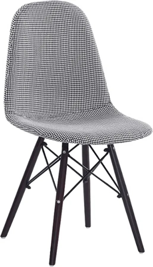 Jedálenská stolička, čierna/biela, AMPERA NEW