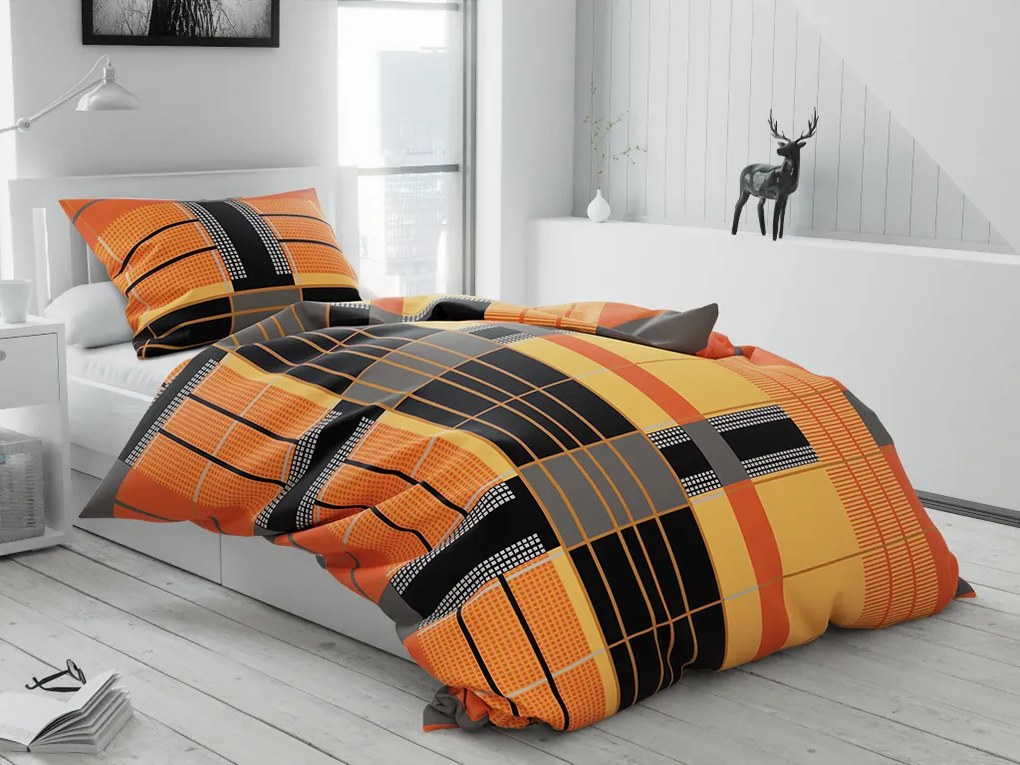 Bavlnené obliečky MARIKA oranžové