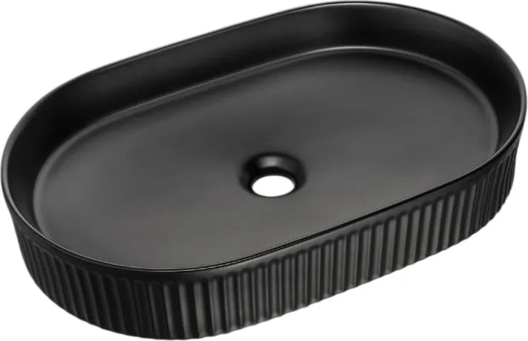 Comad Keramické umývadlo na dosku BEYOND 3 BLACK, čierna mat