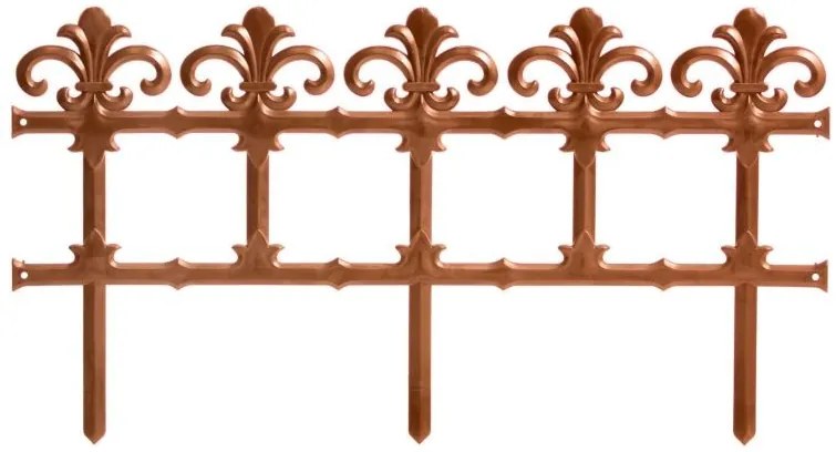 Prosperplast Záhradný plôtik Fence ART terakota 372cm