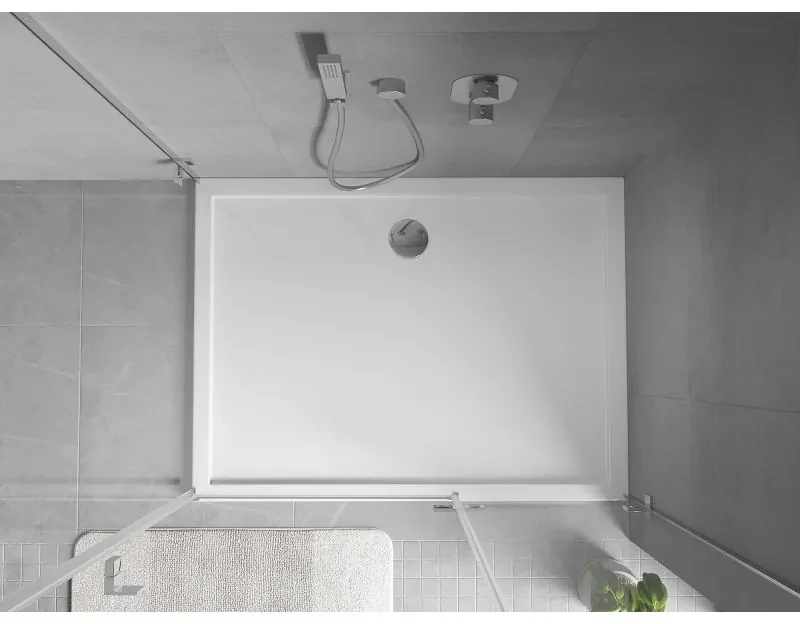 Mexen Flow Slim, obdĺžniková sprchová vanička 120 x 100 cm, biela lesklá, 46R101012