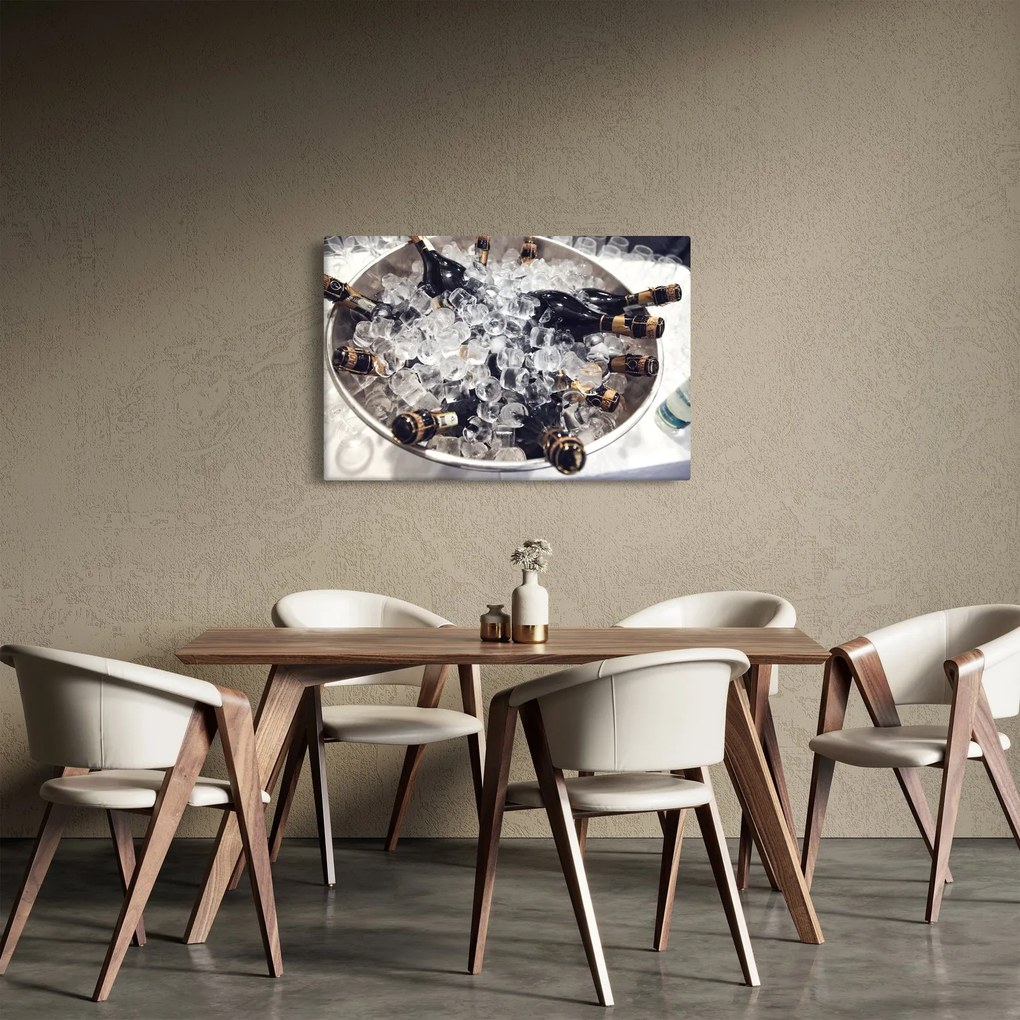 Obraz - šampanské v ľade (90x60 cm)
