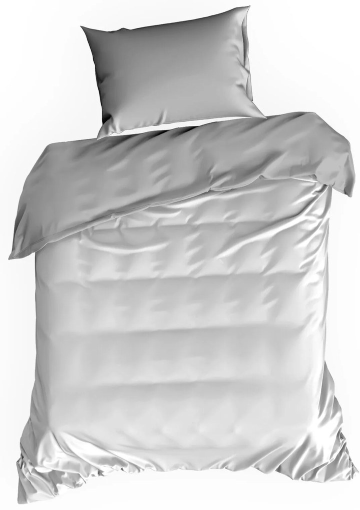 SATÉNOVÉ OBLIEČKY NOVA3 200X220 CM, 2KS 70X80 CM BIELE