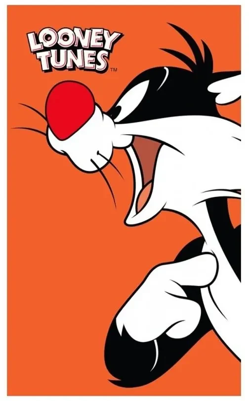 Detský uterák Looney Tunes - Kocúr Sylvester - 100% bavlna s gramážou 350 g/m² - 30 x 50 cm
