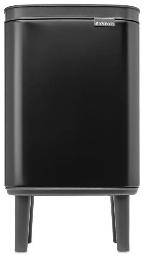 Matne čierny oceľový odpadkový kôš 4 l Bo Hi – Brabantia