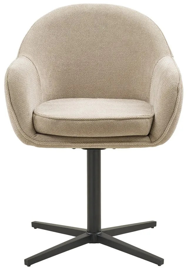 Svetlosivé čalúnené jedálenské kreslá v súprave s podrúčkami 2 ks Tamera – House Nordic