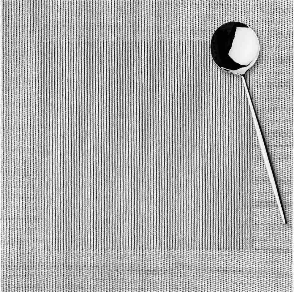 Dekoračné prestieranie LATTE strieborné Rozmer: 10x10 cm